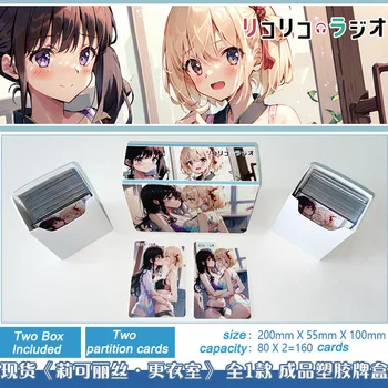 OCG PTCG Kartice Krovom Škatle Anime Lycoris Recoil Nishikigi Chisato Takina Inoue Slika YGO Gmae Kartice Zbirka Polje 160+