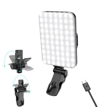 Selfie Luč Za Telefon 60 Led Visoko Fill Light Svetlo Prenosne 3 Načini Za Ponovno Polnjenje Telefona Svetlobe, Lepote, Svetlobe Za Uporabo V Zaprtih Prostorih Studios